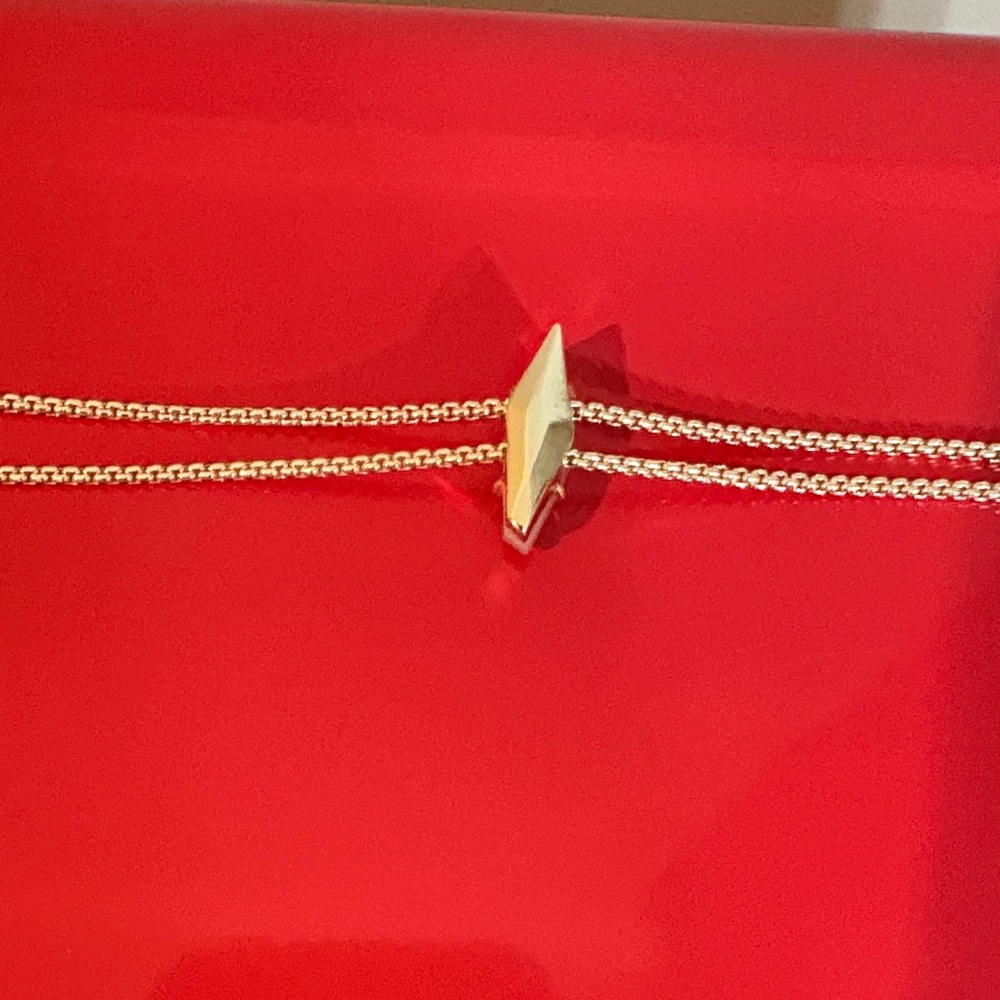 Kendra Scott Gold Lariat Necklace - Picture 5 of 6